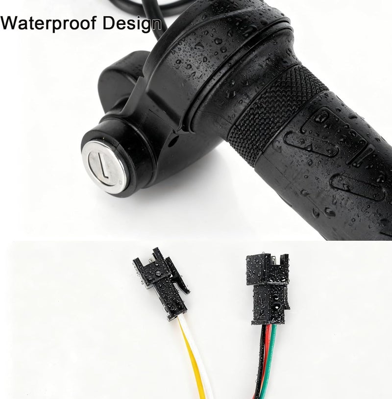 psler دراجة كهربائية كاملة مع دواسة لريدستار Q20 - دواسة كاملة بزاوية 22 مم 3 دبابيس، دواسة دراجة كهربائية عالمية مع مفتاح - Image 5